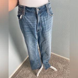 Abercrombie & Fitch high rise jeans with ankle slits